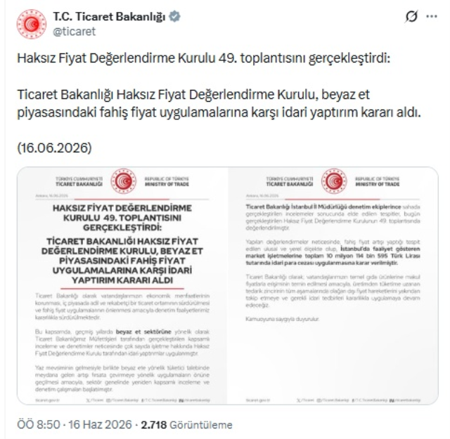 Beyaz et soruşturmasında İstanbul'daki marketlere ceza yağdı
