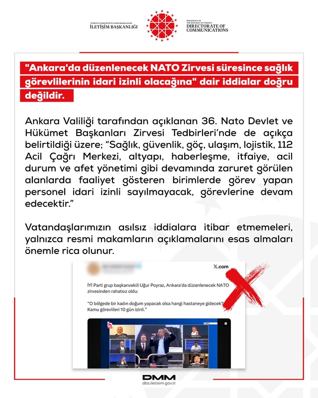 NATO Zirvesi’nde Sağlık Görevlileri İdari İzinli Değil