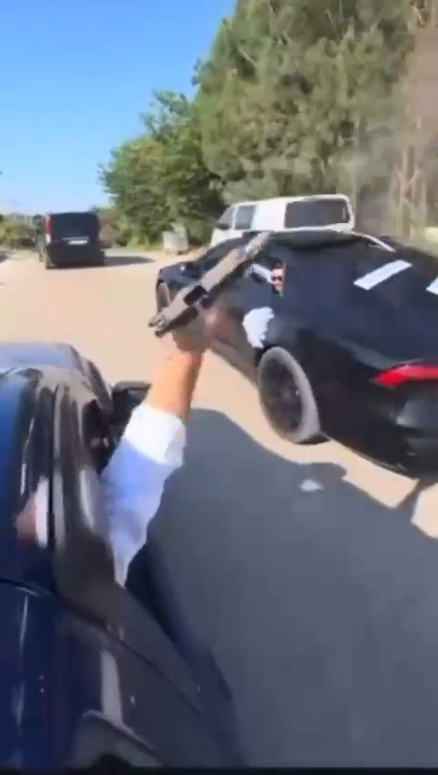 Düğün Konvoyunda Hava Ateşi