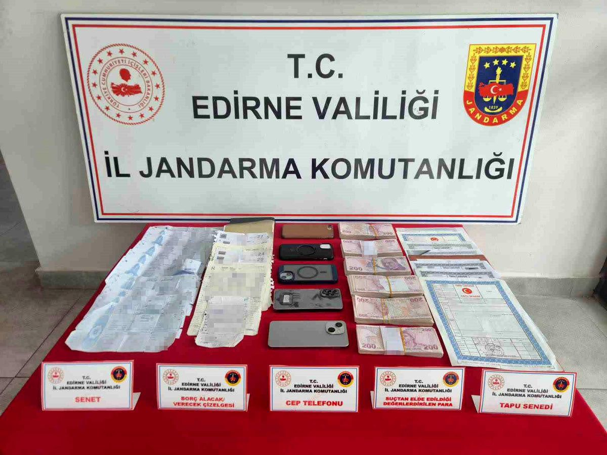 Edirne\'de 6 Şüpheli Tefecilikten Gözaltında
