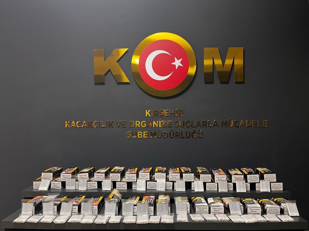 Kırşehir\'de 10 bin kaçak makaron ele geçirildi