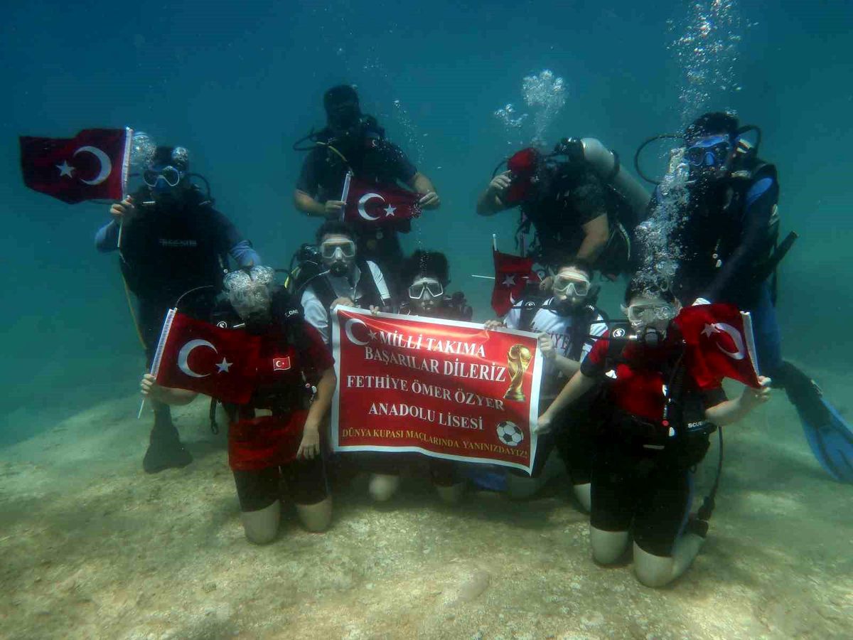 Fethiye'den Milli Takım'a Su Altı Desteği