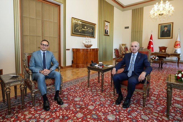 TBMM Başkanı Kurtulmuş, TÜRKPA Genel Sekreteri’ni kabul etti