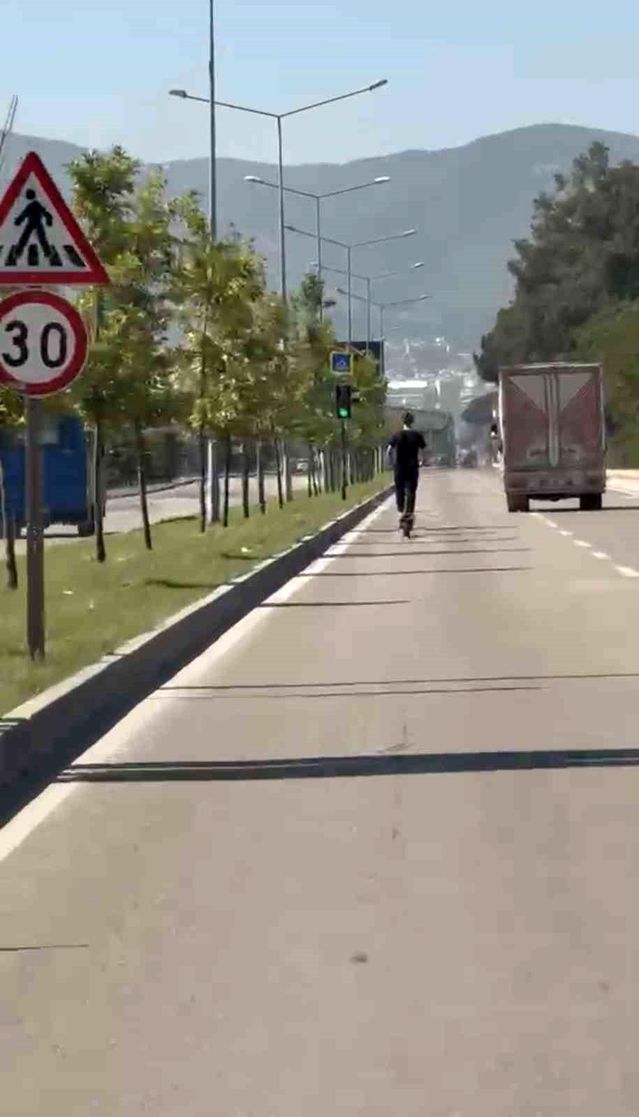 Bursa’da Elektrikli Scooterla Ölümle Dans