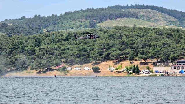 Soma'da Suda Arama Kurtarma Tatbikatı