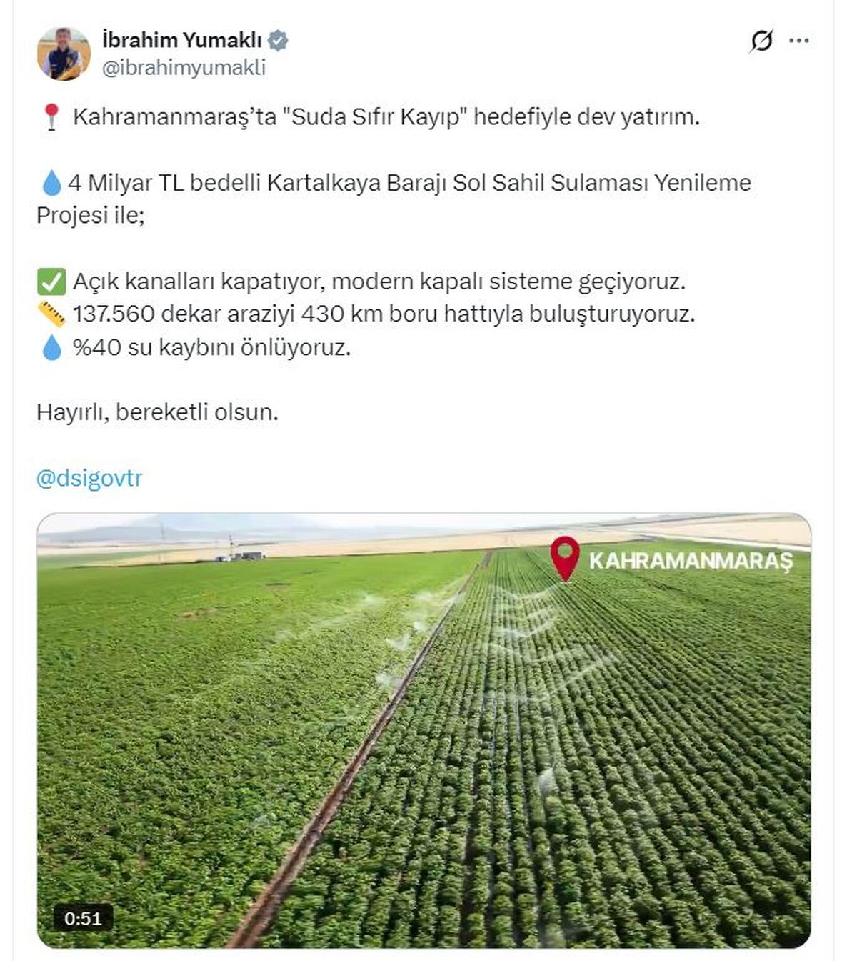 Kahramanmaraş\'ta Su Kaybı Önleniyor