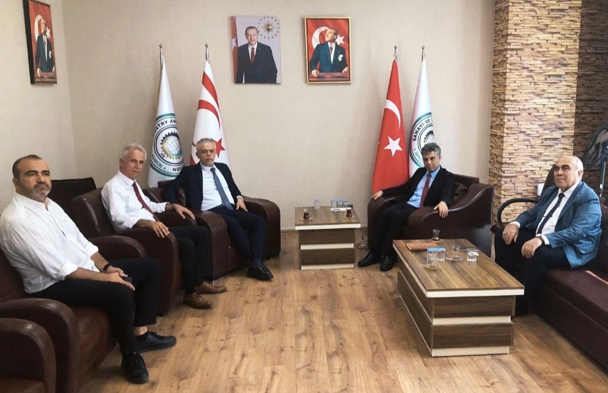 KKTC Büyükelçisi SANKON\'u Ziyaret Etti