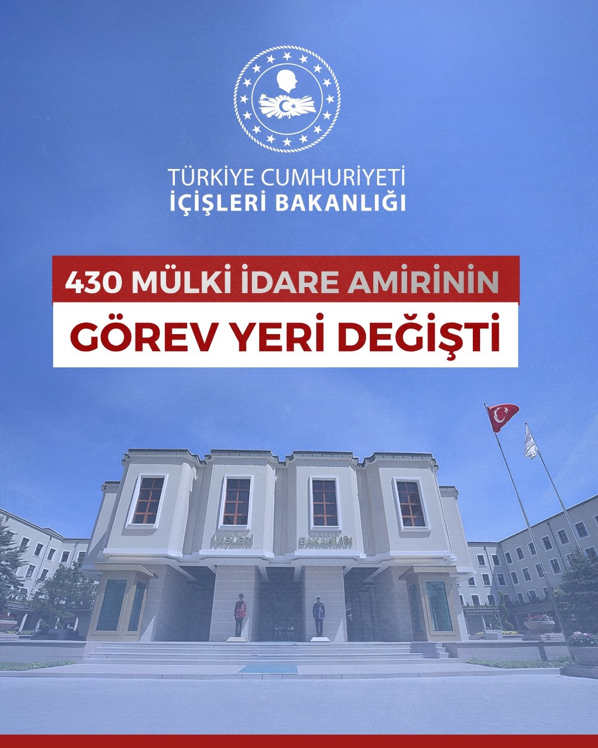 430 mülki idare amirinin görev yeri değişti