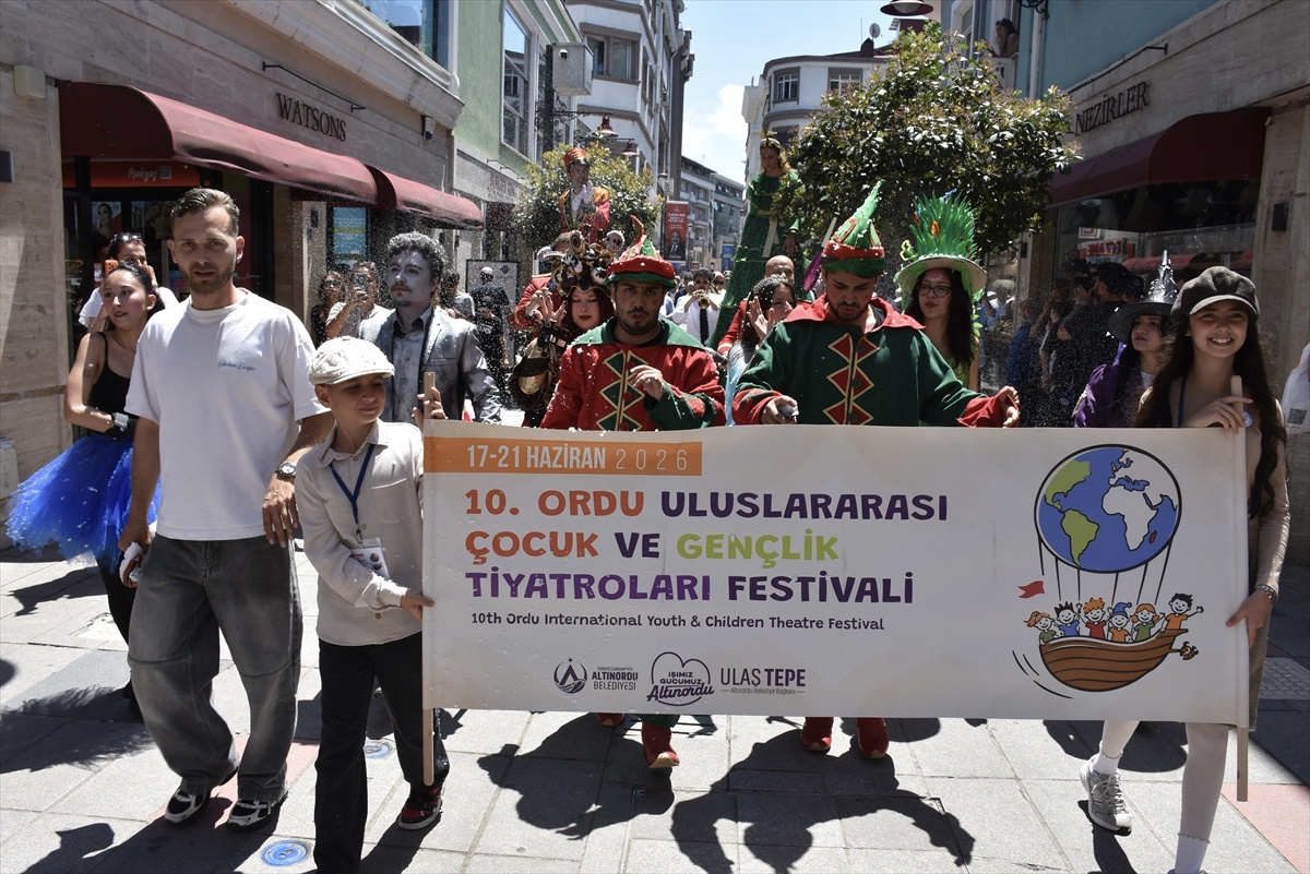 10. Ordu Çocuk ve Gençlik Tiyatroları Festivali Başladı