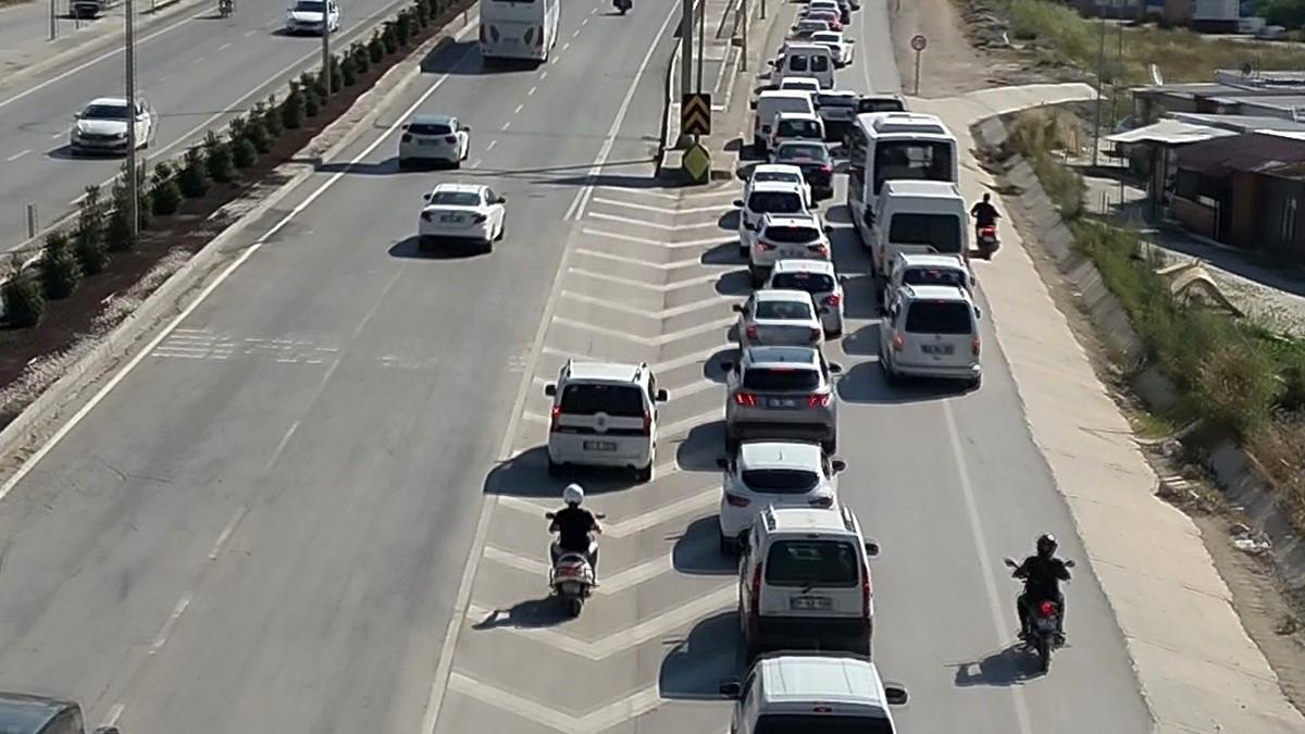 Hatay\'da Dronlu Trafik Denetimi
