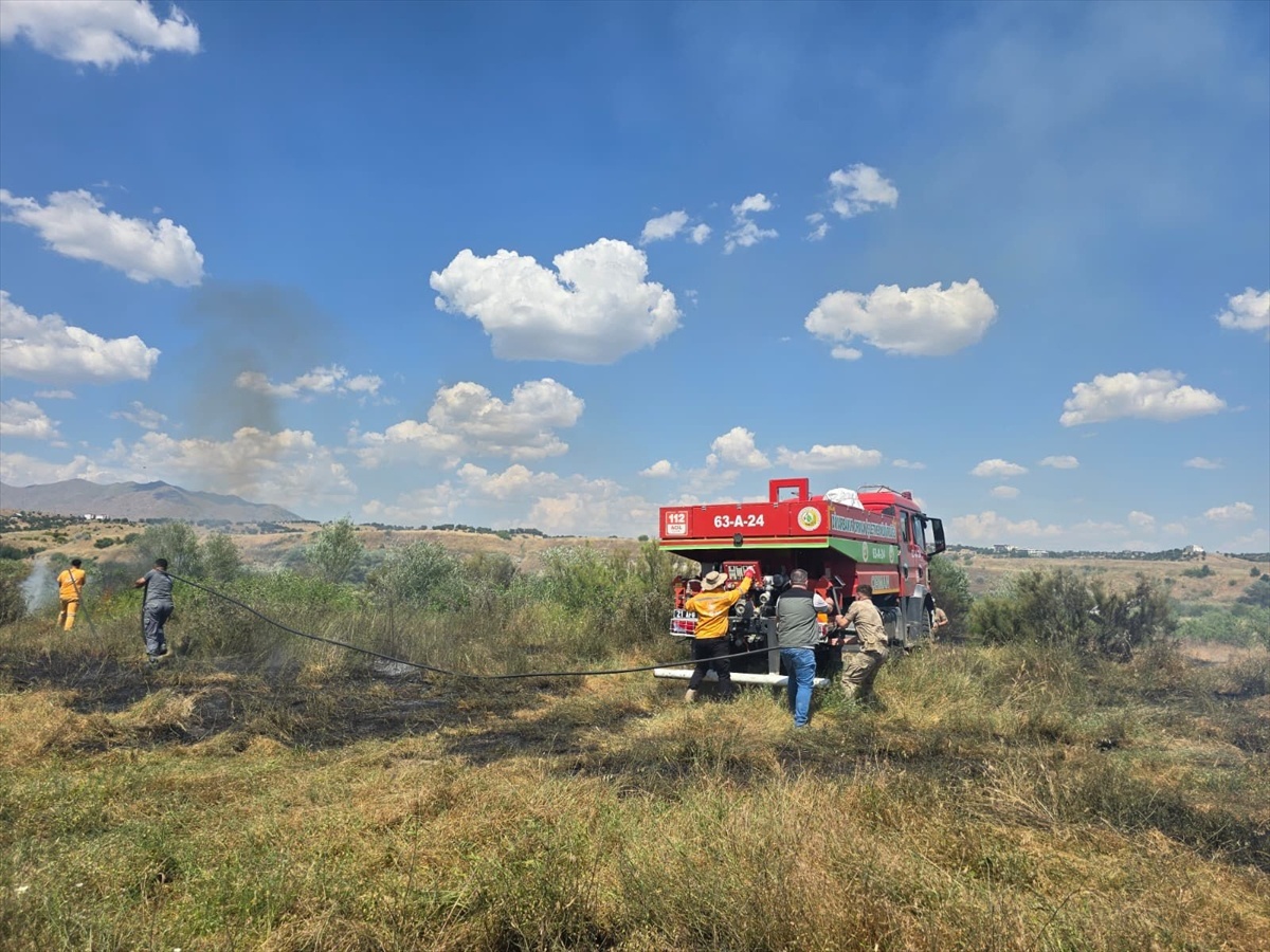 Diyarbakır Lice\'de Yangın Söndürme Çalışmaları Başladı