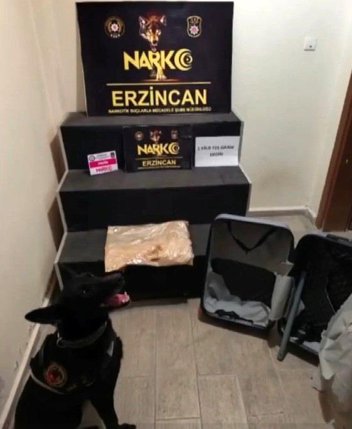 Erzincan\'da Eroin Operasyonu: 1 Kilo 725 Gram Ele Geçirildi