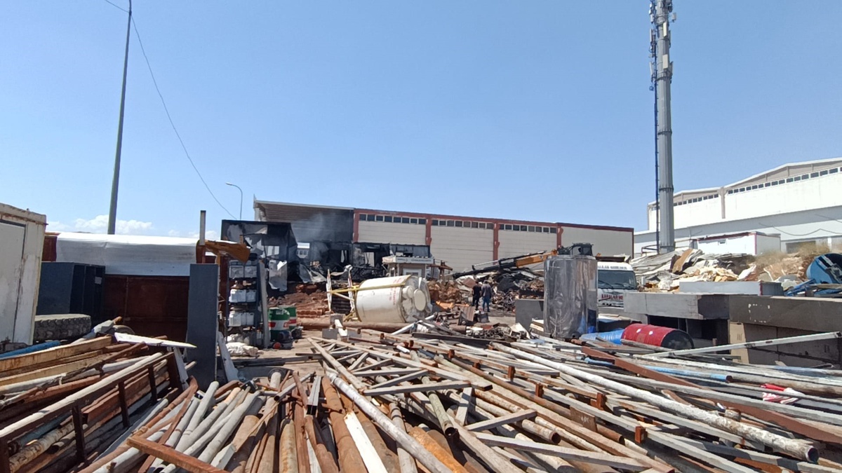 Gaziantep\'te Atölyede Yangın