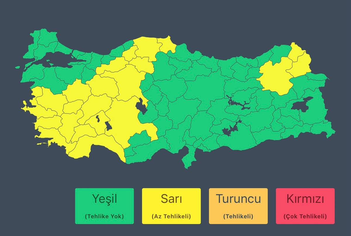 Sağanak Yağış Uyarısı