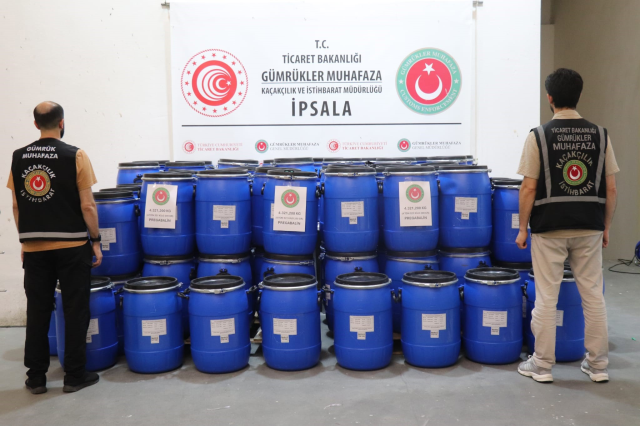 İpsala Gümrük Kapısı'nda piyasa değeri 3 milyar TL olan 4,3 ton uyuşturucu ele geçirildi