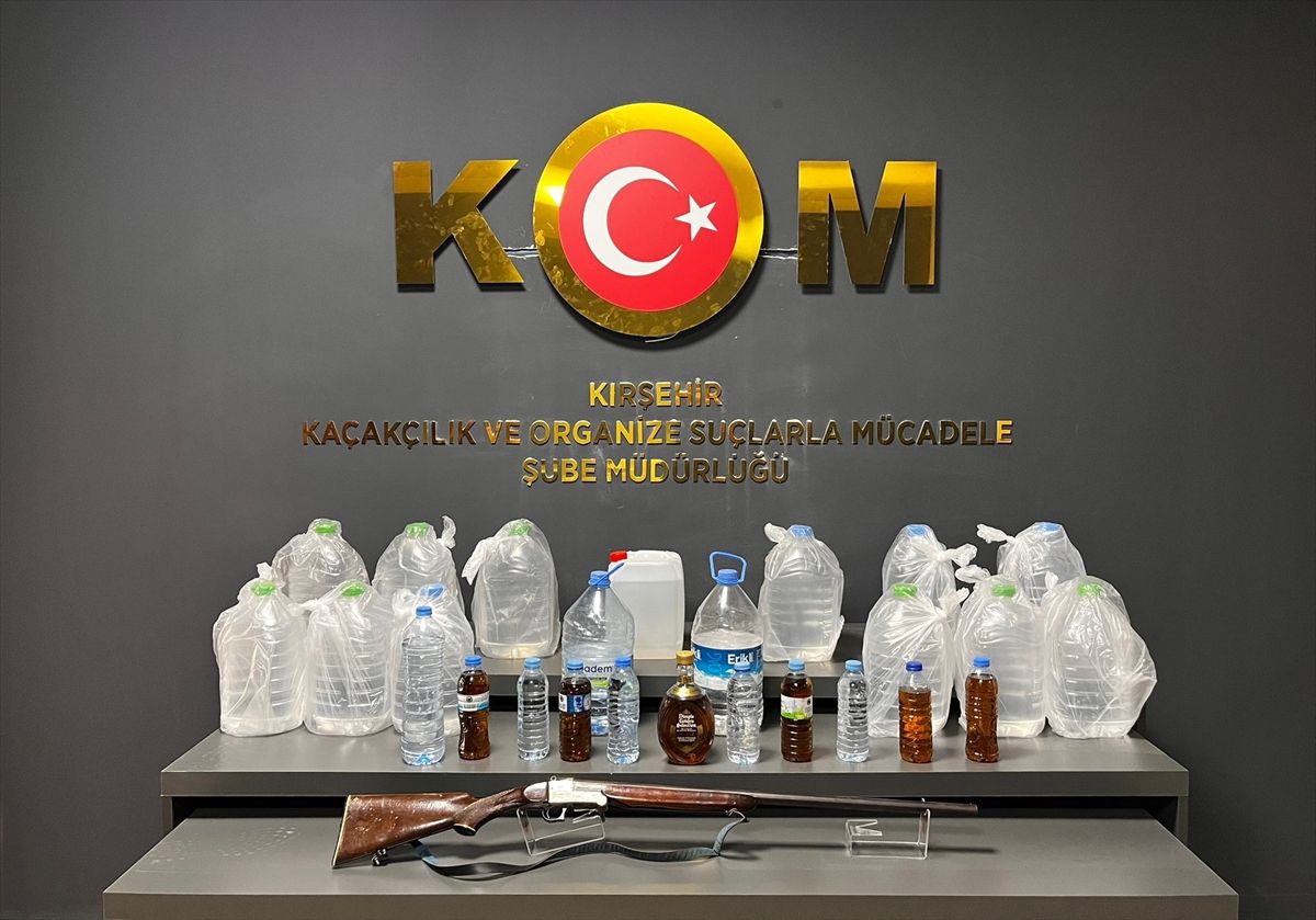 Kırşehir\'de Kaçak Alkol Operasyonu