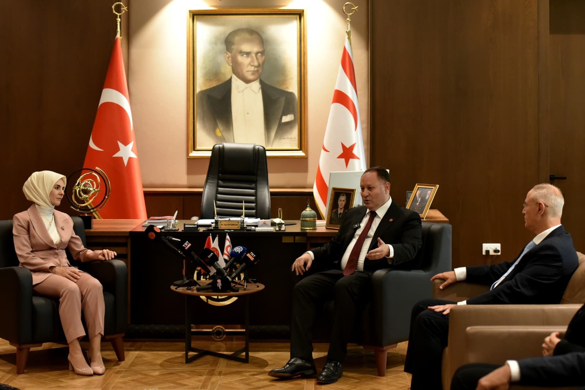 KKTC Meclis Başkanı Öztürkler, Bakan Göktaş\'ı kabul etti