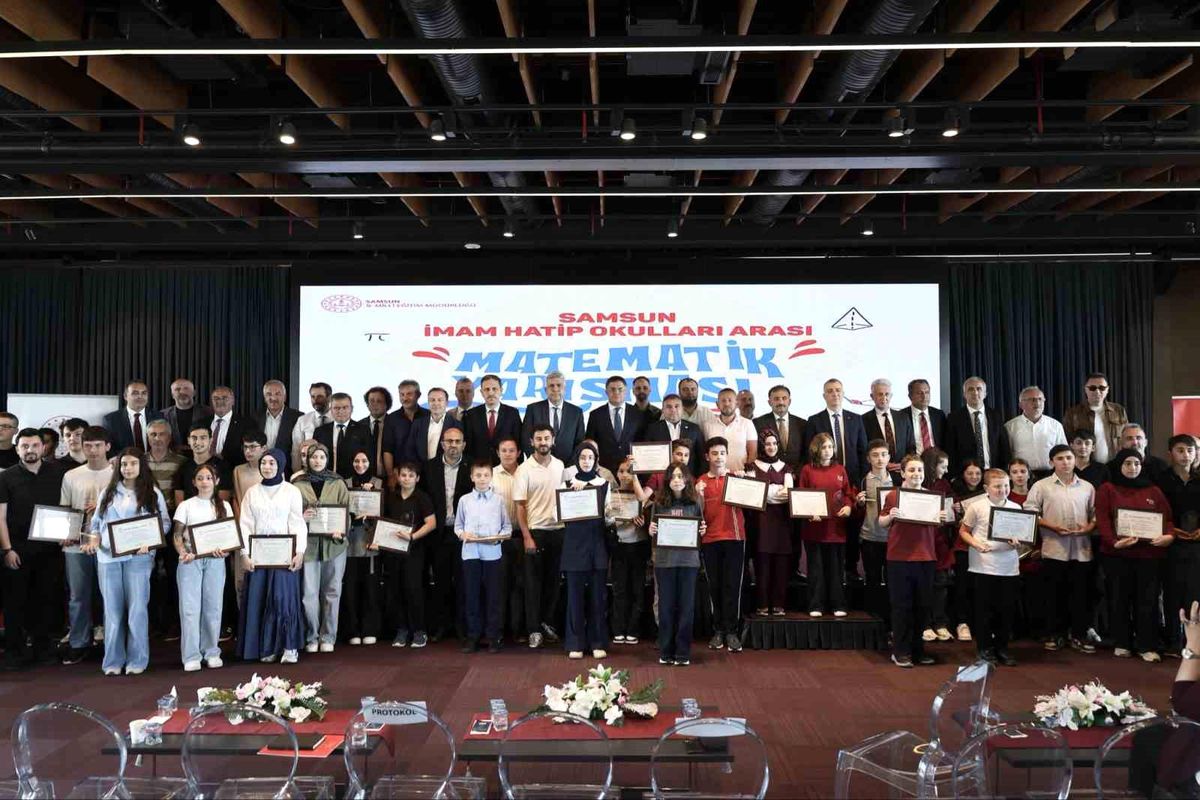 Samsun’da Matematik Yarışması Ödül Töreni