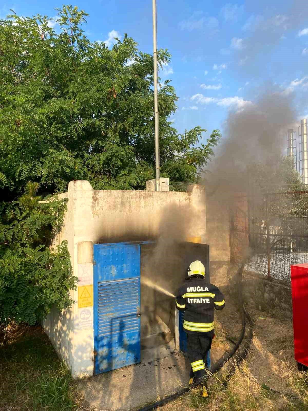 Bodrum\'da Trafo Yangını Kontrol Altına Alındı