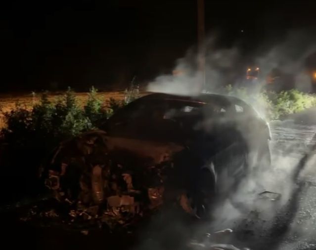 Reyhanlı’da Otomobil Yangını