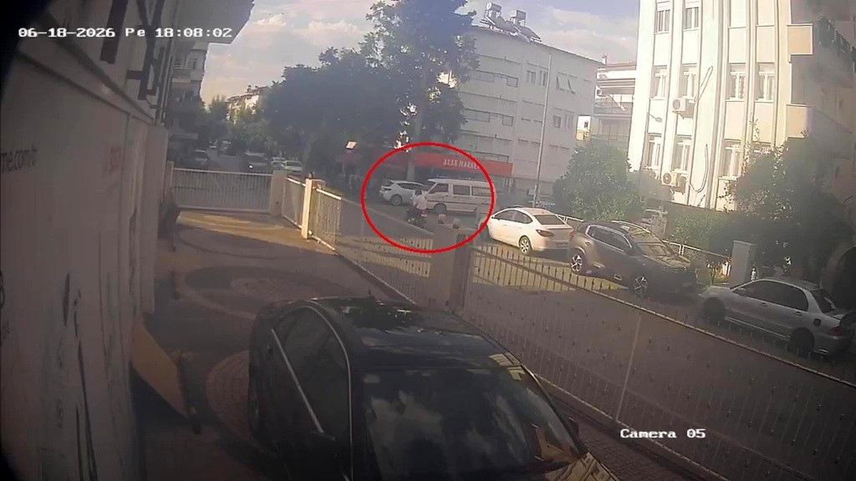 Motosikletli Kaza Sonrasında Hafif Yaralı
