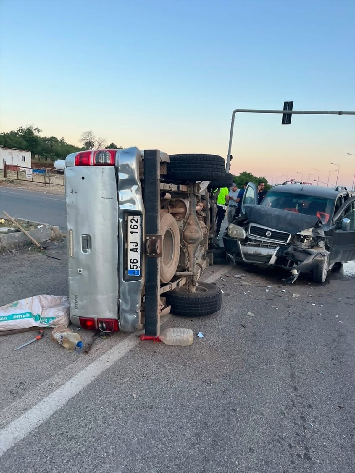 Siirt\'te Trafik Kazası: 2 Yaralı