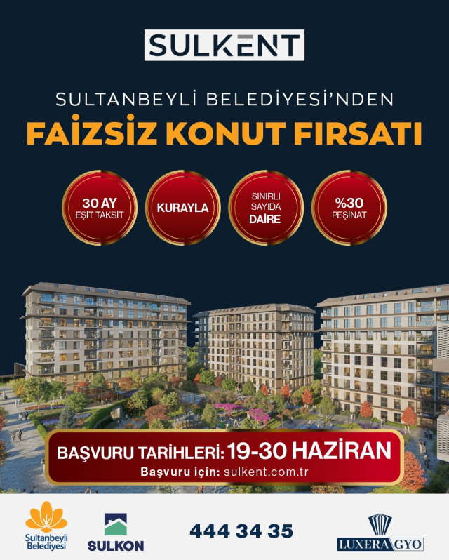 Sultanbeyli Belediyesi'nden vatandaşlara faizsiz konut fırsatı