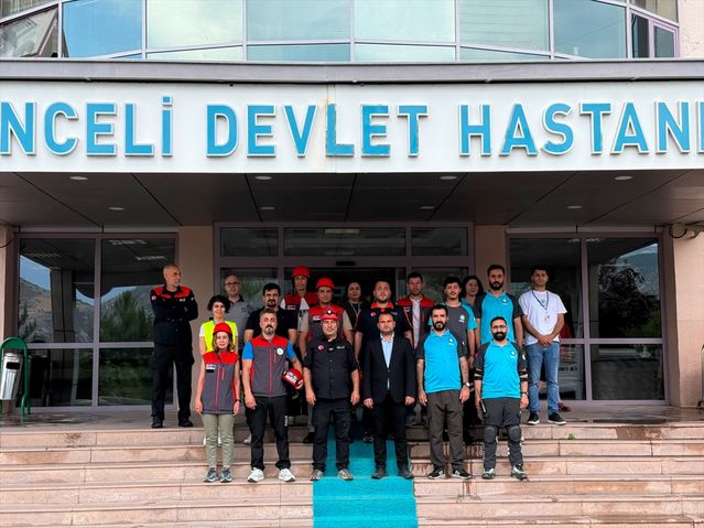 Tunceli’de Deprem Tatbikatı Gerçekleştirildi