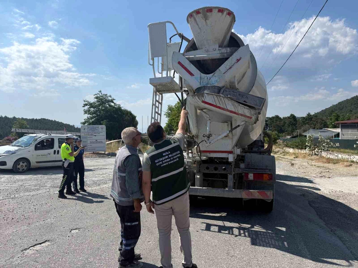 Turizm merkezlerinde beton mikserlere sıkı takip
