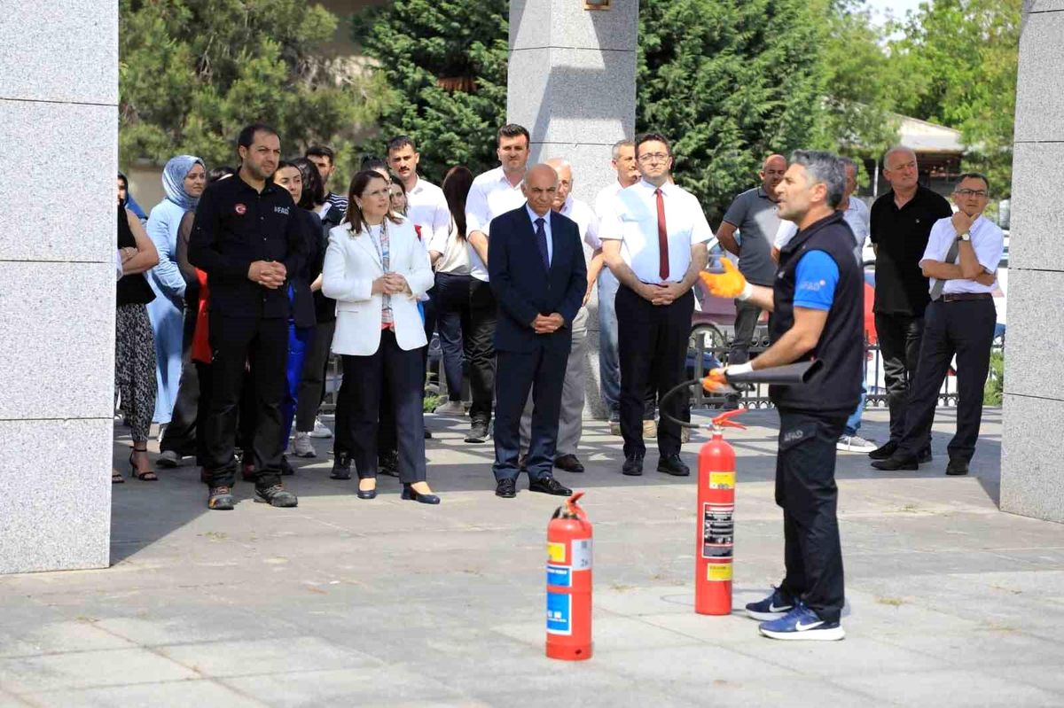 Bartın\'da Yangın Tatbikatı Yapıldı