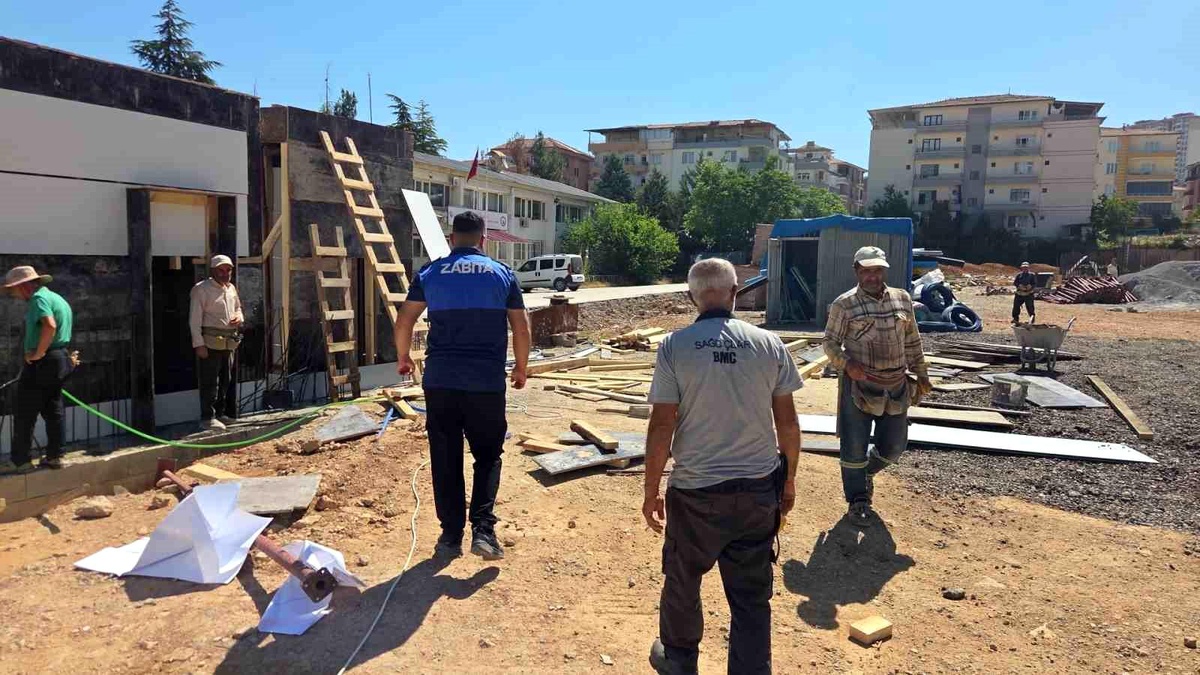 Battalgazi zabıtası YKS için sahadaydı