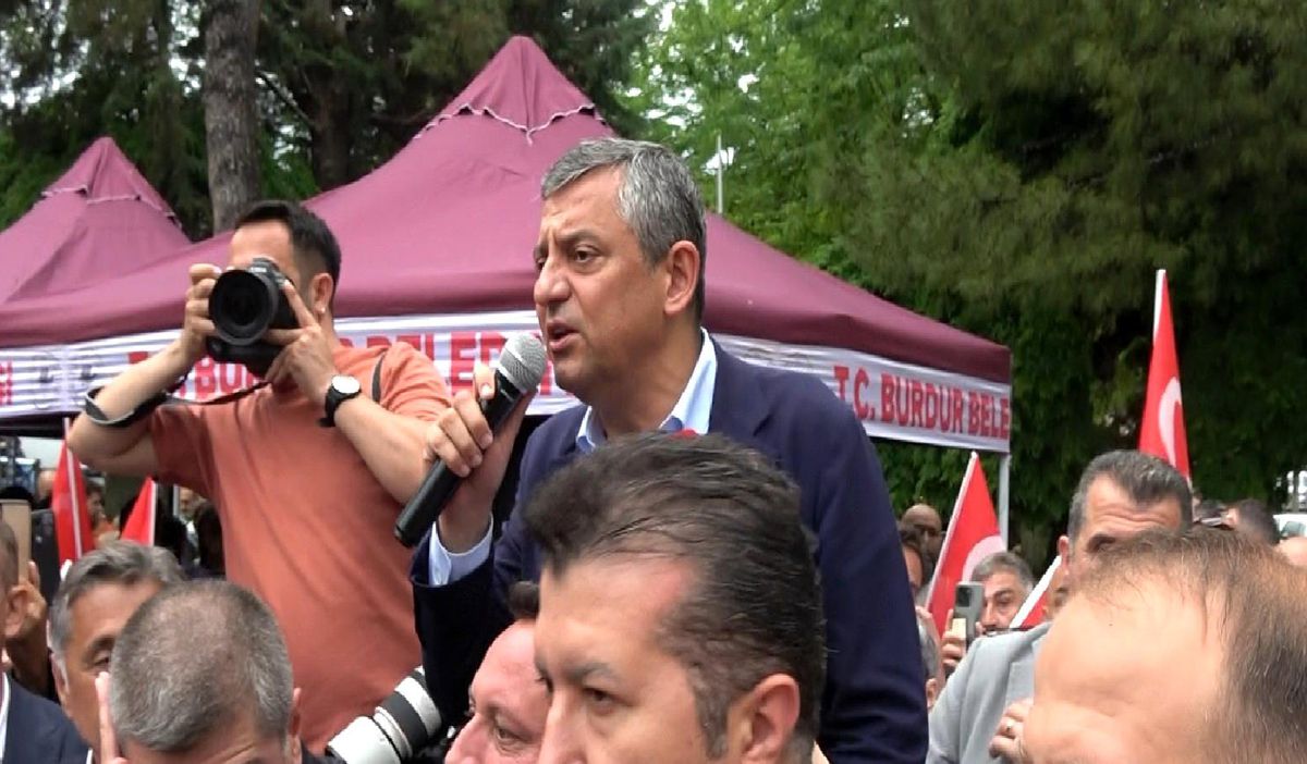 CHP Grup Başkanı Özgür Özel Burdur\'da