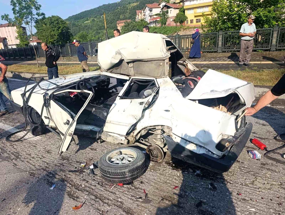 Devrek-Ankara karayolunda kaza: 1 yaralı
