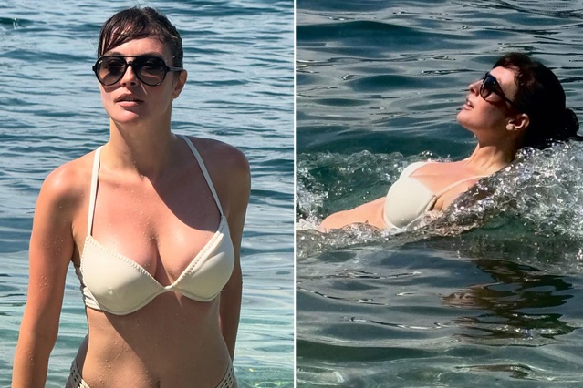 Melis Sezen tatilde! Bikinili pozlarına yorum yağdı