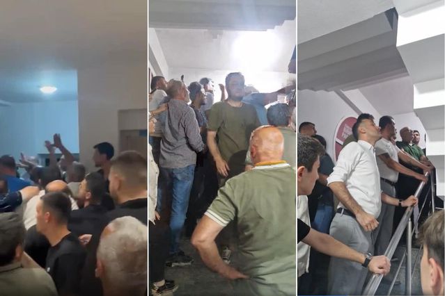 CHP İzmir’de gece yarısı arbedesi, yeni il başkanı Utku Gümrükçü binaya girdi, ortalık karıştı