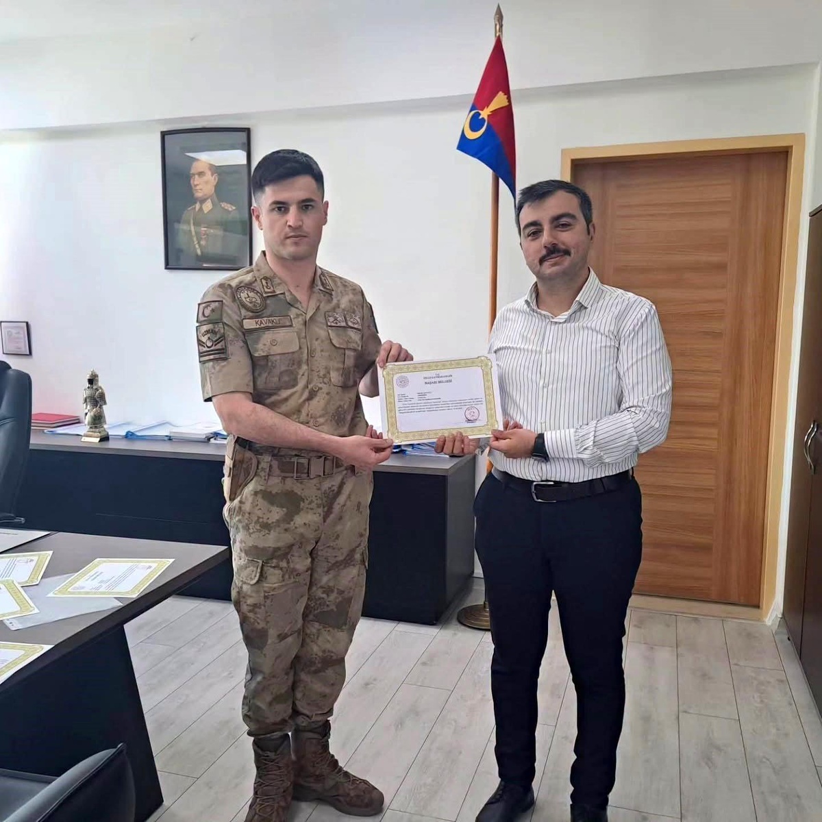 Dicle\'de jandarmaya başarı belgesi