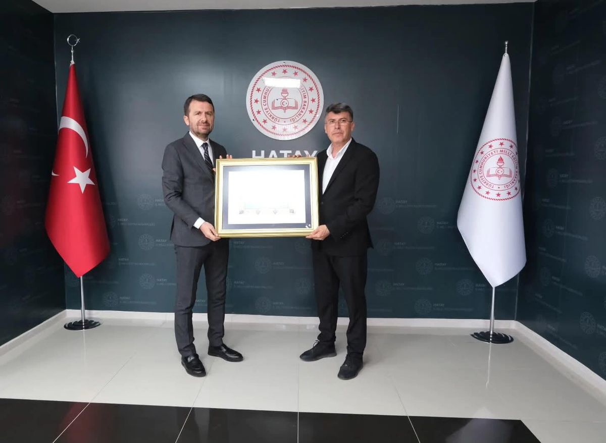 Hatay\'da Basın İlan Kurumu\'ndan Milli Eğitim Müdürlüğü\'ne ziyaret