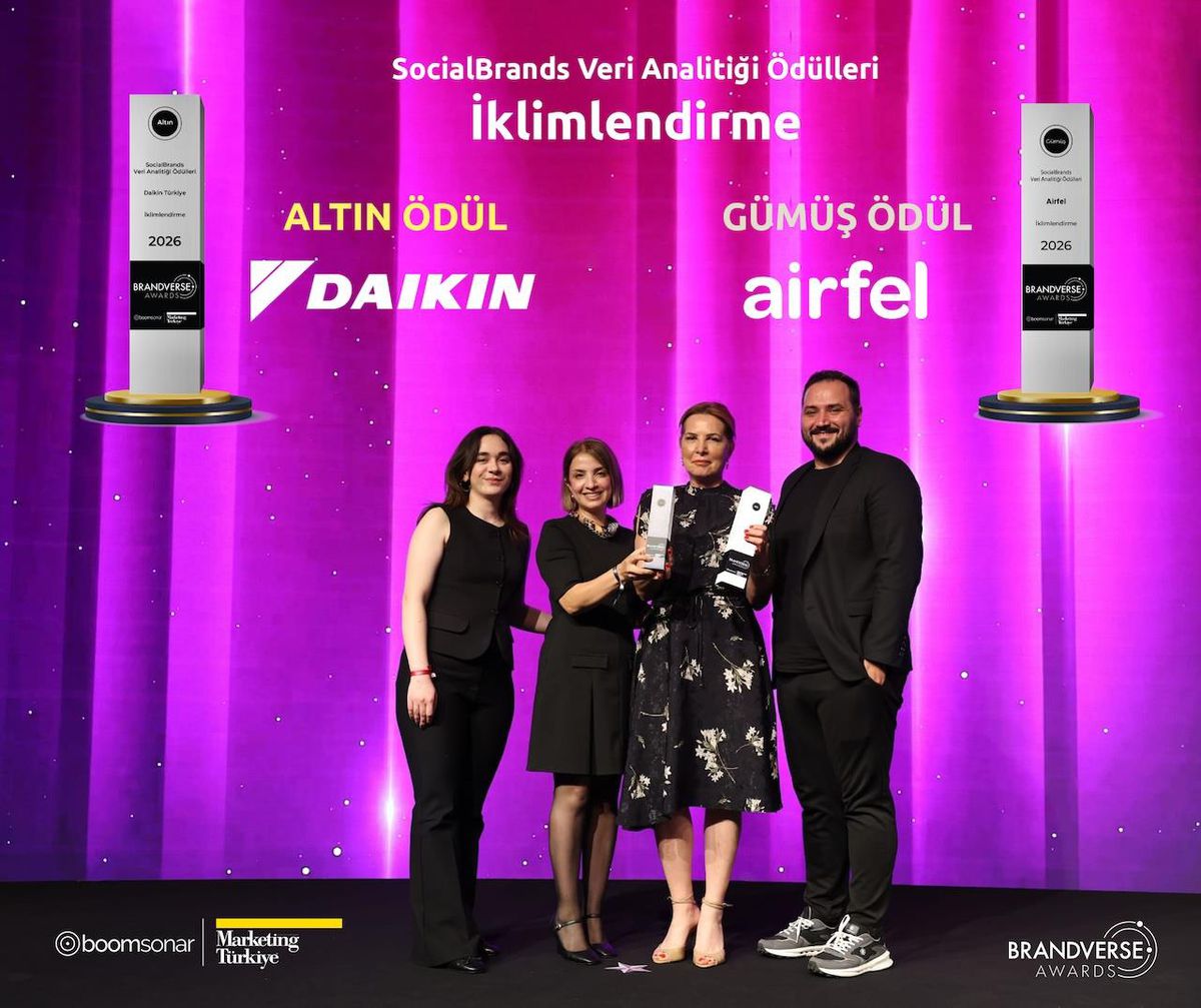 İklimlendirme sektörünün zirvesi Daikin, Brandverse Awards\'tan çifte ödülle döndü