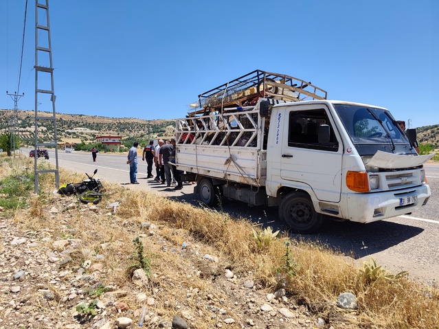 Besni’de trafik kazası: Motosiklet sürücüsü öldü