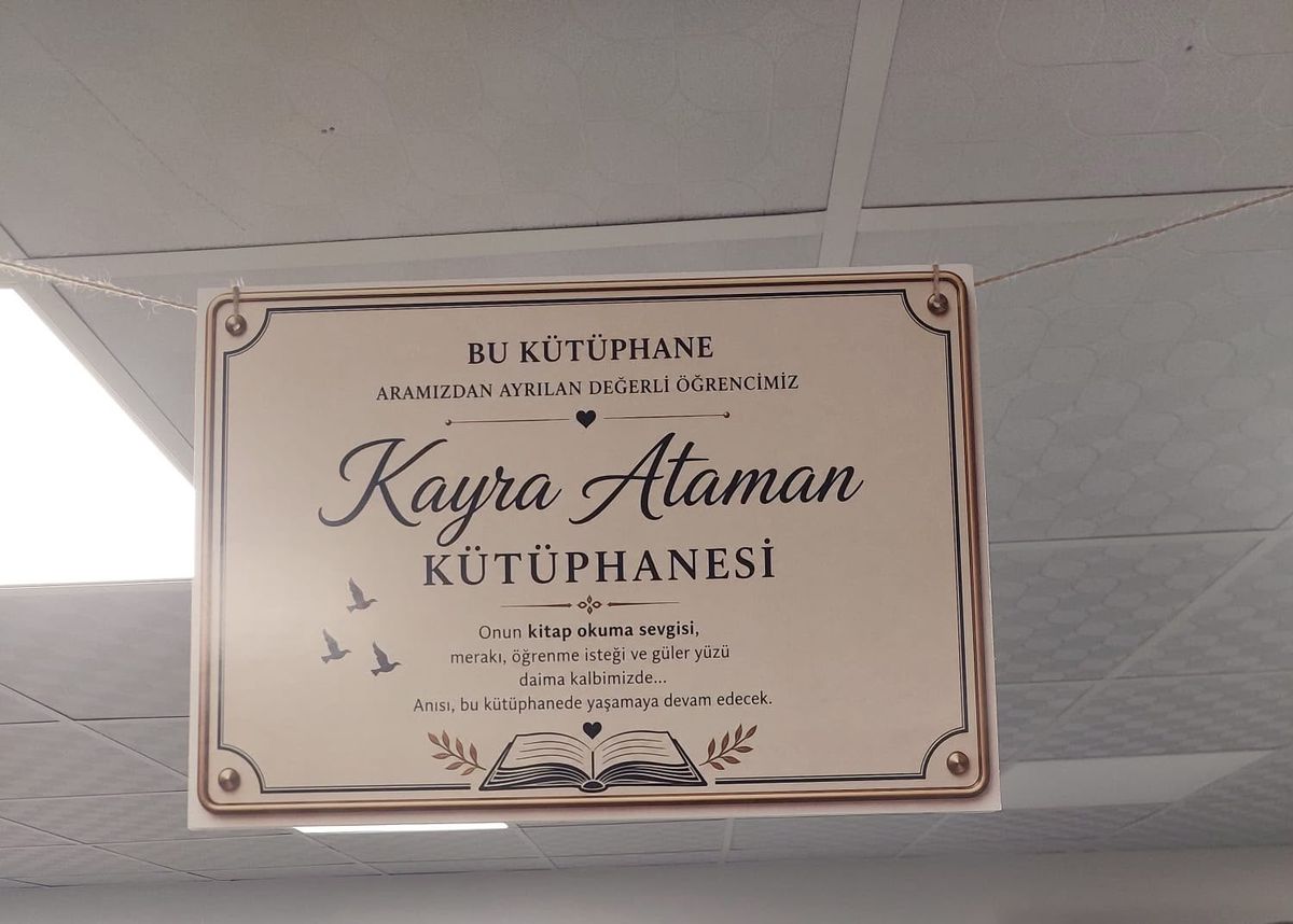 Kütüphaneye Kayra Ataman\'ın Adı Verildi