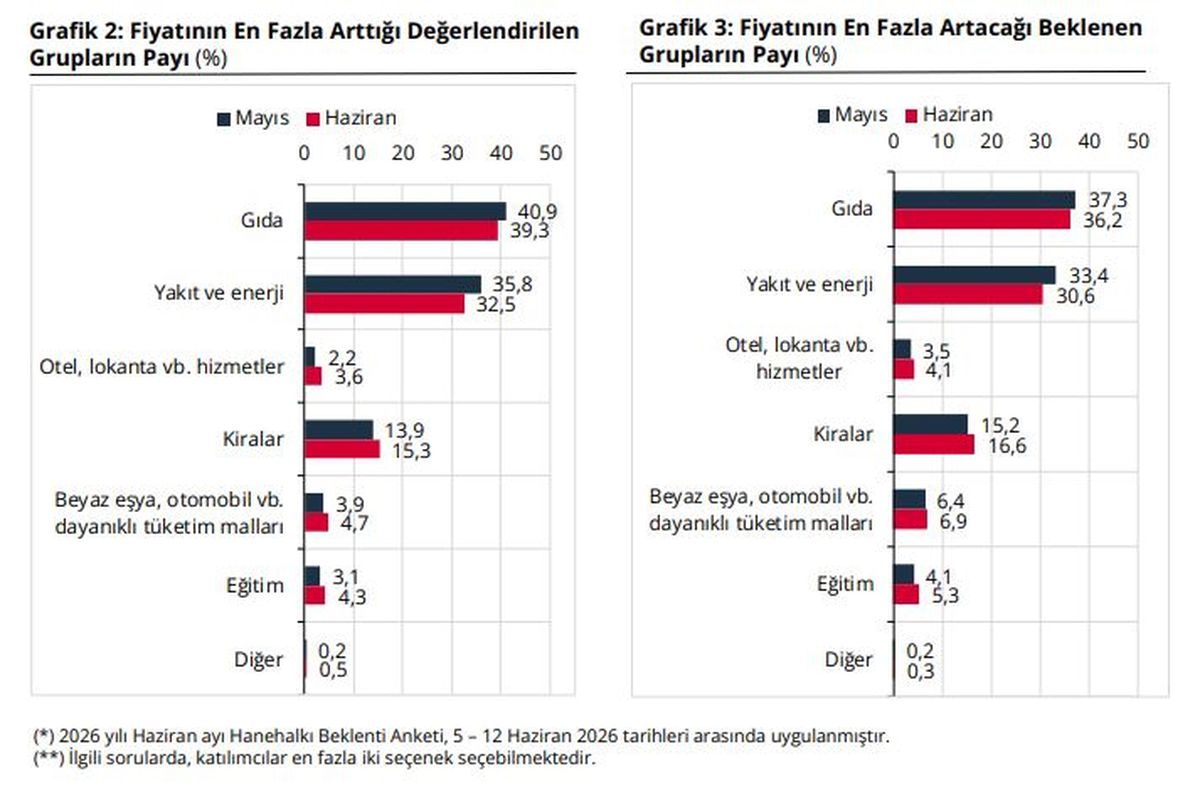 Hanehalkı Enflasyon Beklentisi Açıklandı