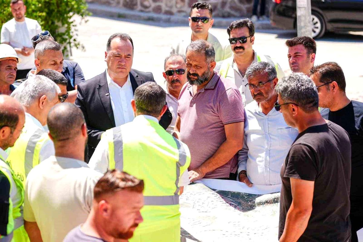 Başkan Dutlulu Akgedik TOKİ 2. Etap\'ta altyapı çalışmalarını inceledi