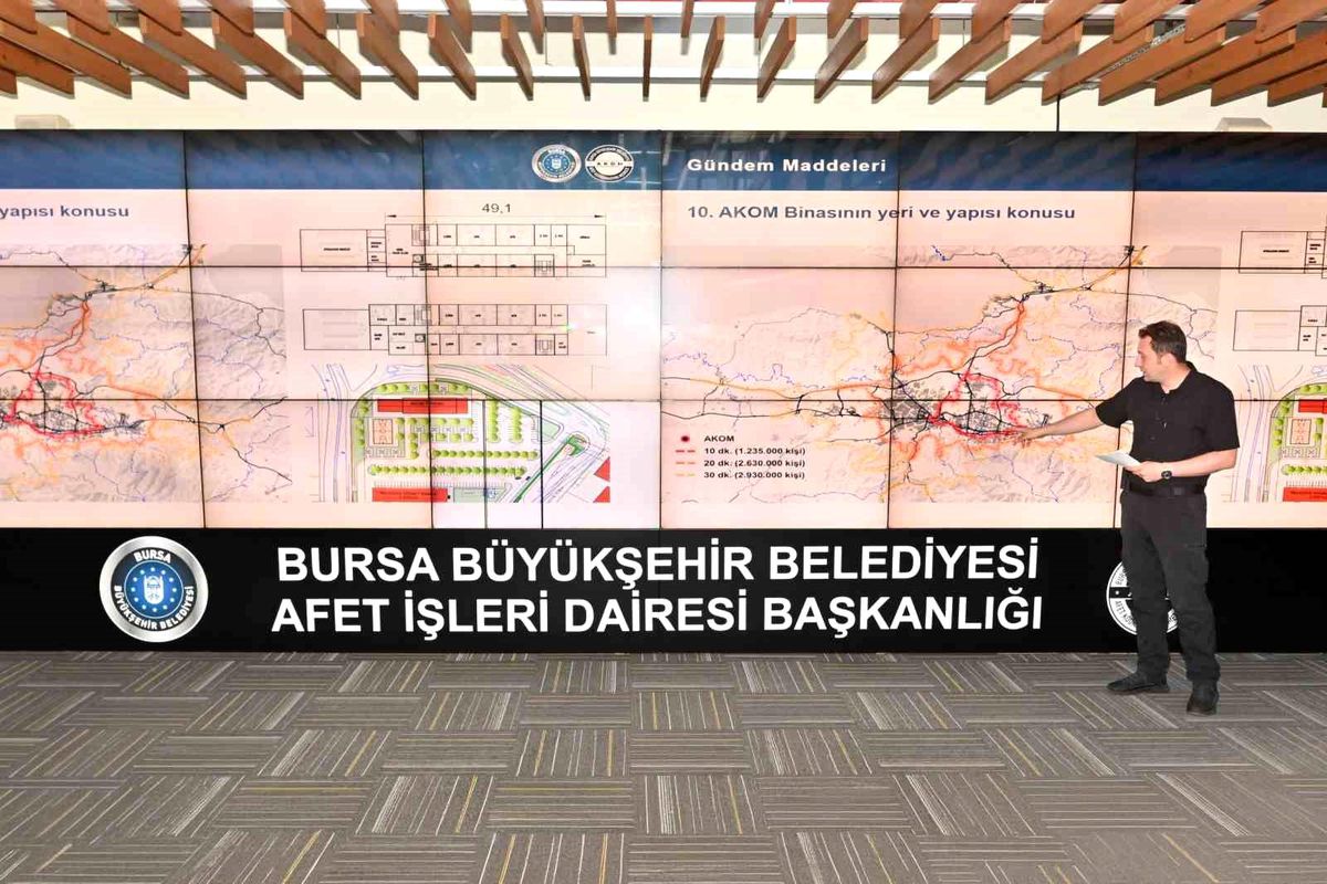 Bursa\'nın afet planı AKOM\'da masaya yatırıldı