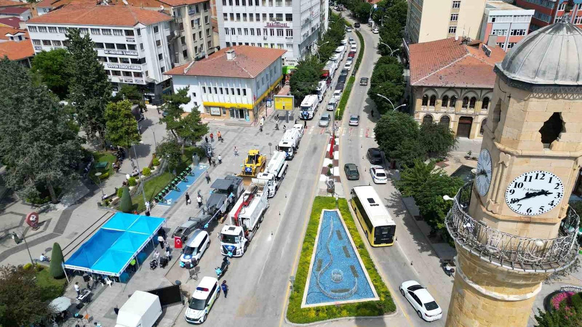 Çorum Belediyesi 83 milyon liralık yeni araç filosunu hizmete aldı