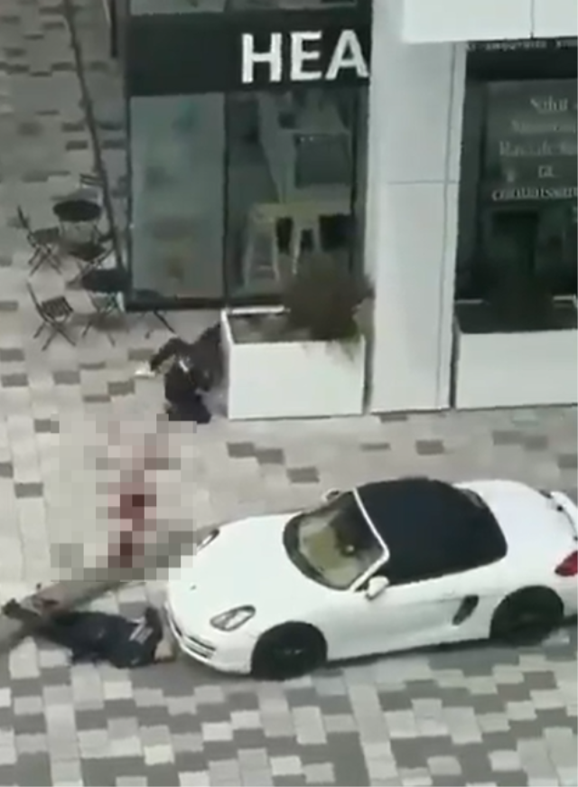 Kanada'daki silahlı saldırıda polisin bir sivili vurduğu anlar kamerada