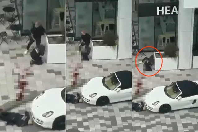 Kanada’daki silahlı saldırıda polisin bir sivili vurduğu anlar kamerada
