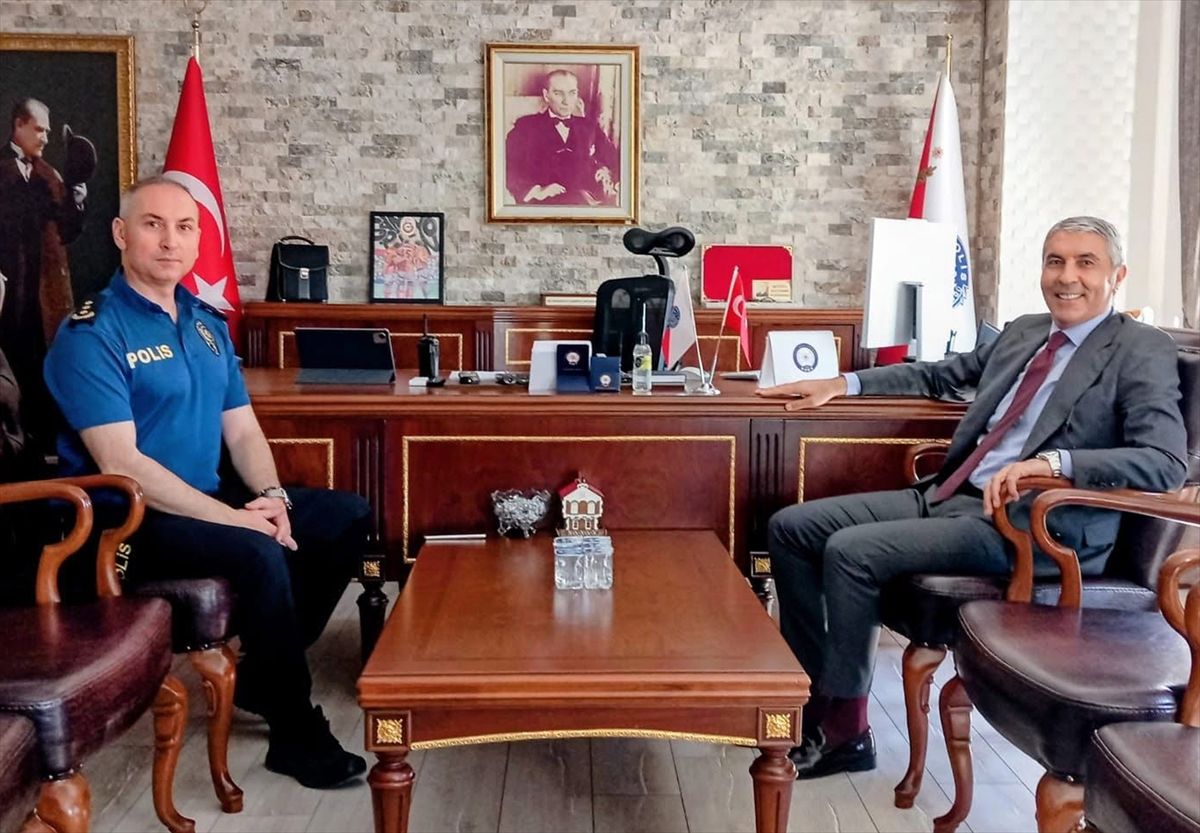 Kaymakam Coşkun\'dan Emniyet Müdürü Aytekin\'e Ziyaret