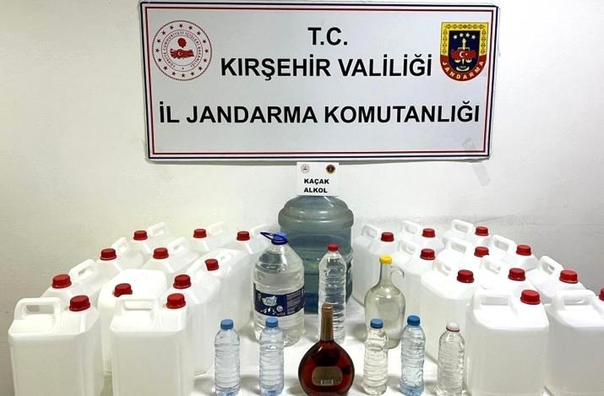 Kırşehir\'de Kaçak Alkol Operasyonu