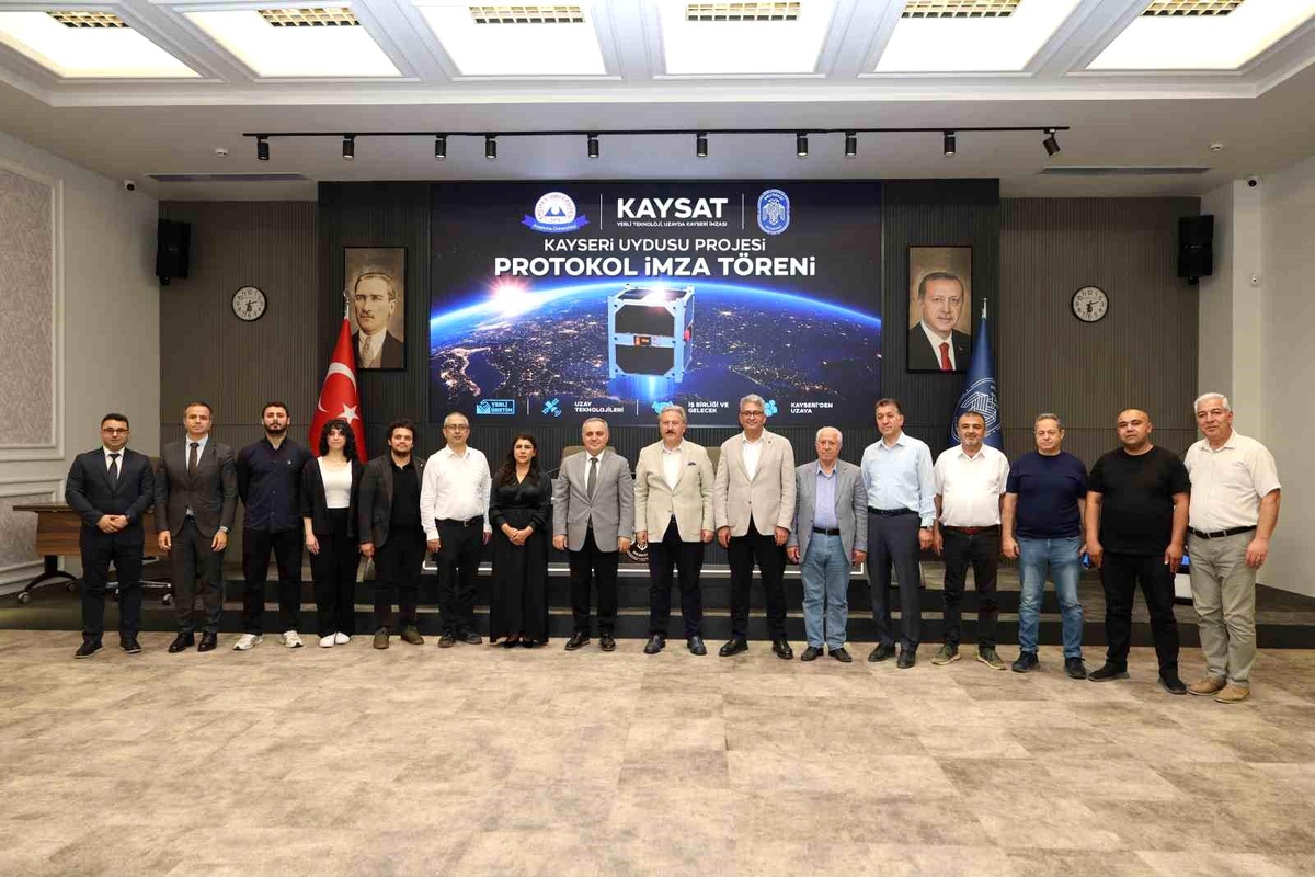 Meteoroloji uydusu KAY-SAT için Melikgazi Belediyesi\'nde işbirliği protokolü