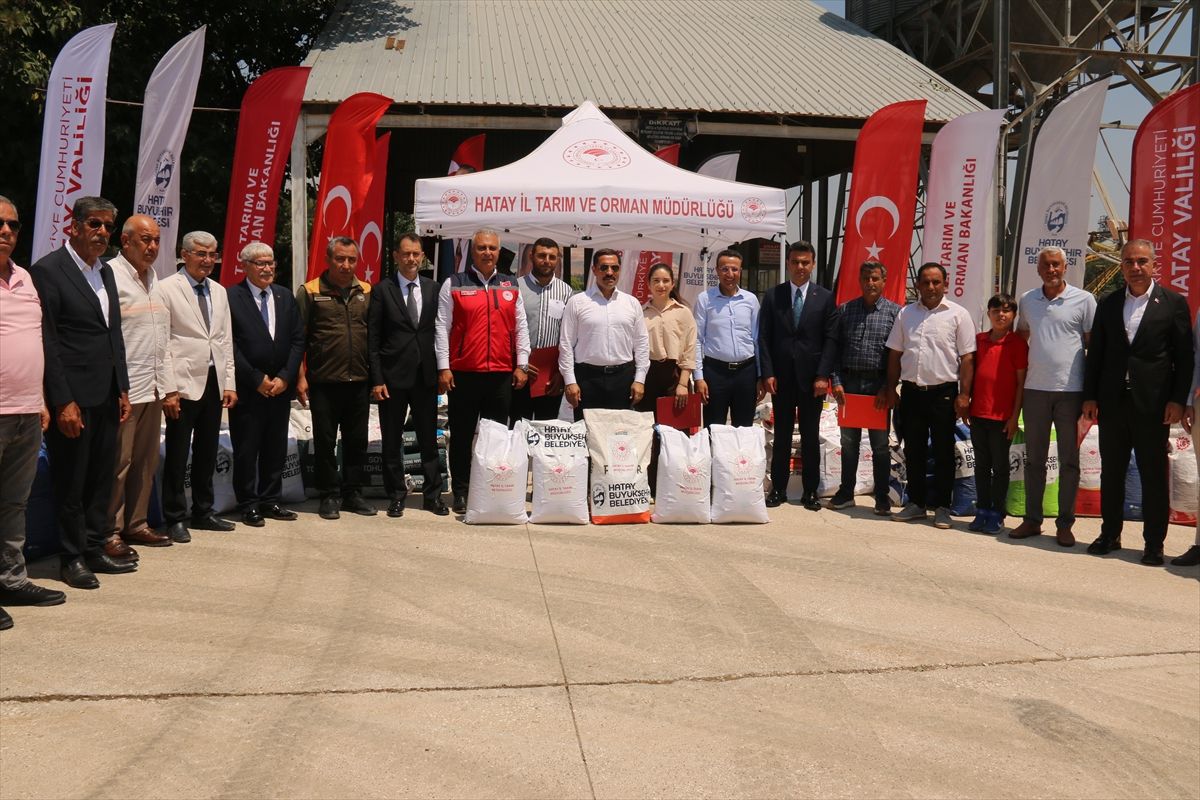Hatay\'da Çiftçilere Tohum Desteği